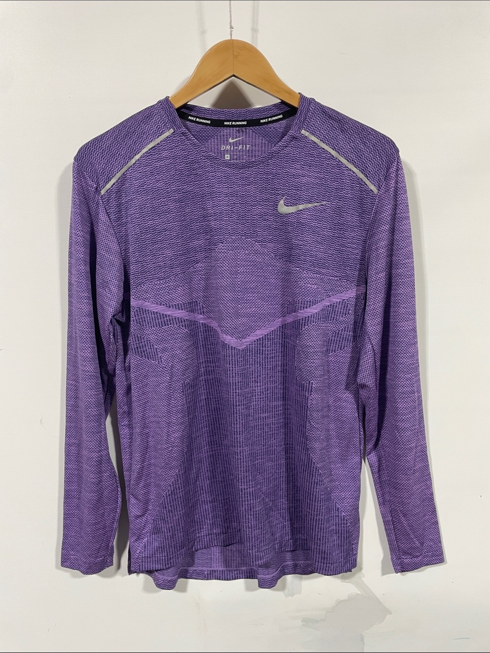 Nike Purple Long-Sleeve Dri-FIT Performance Top